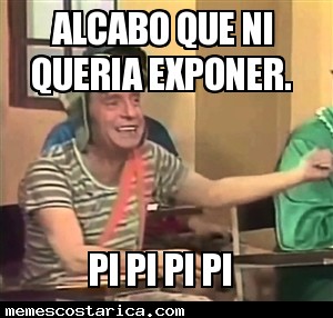 alcabo que ni queria exponer